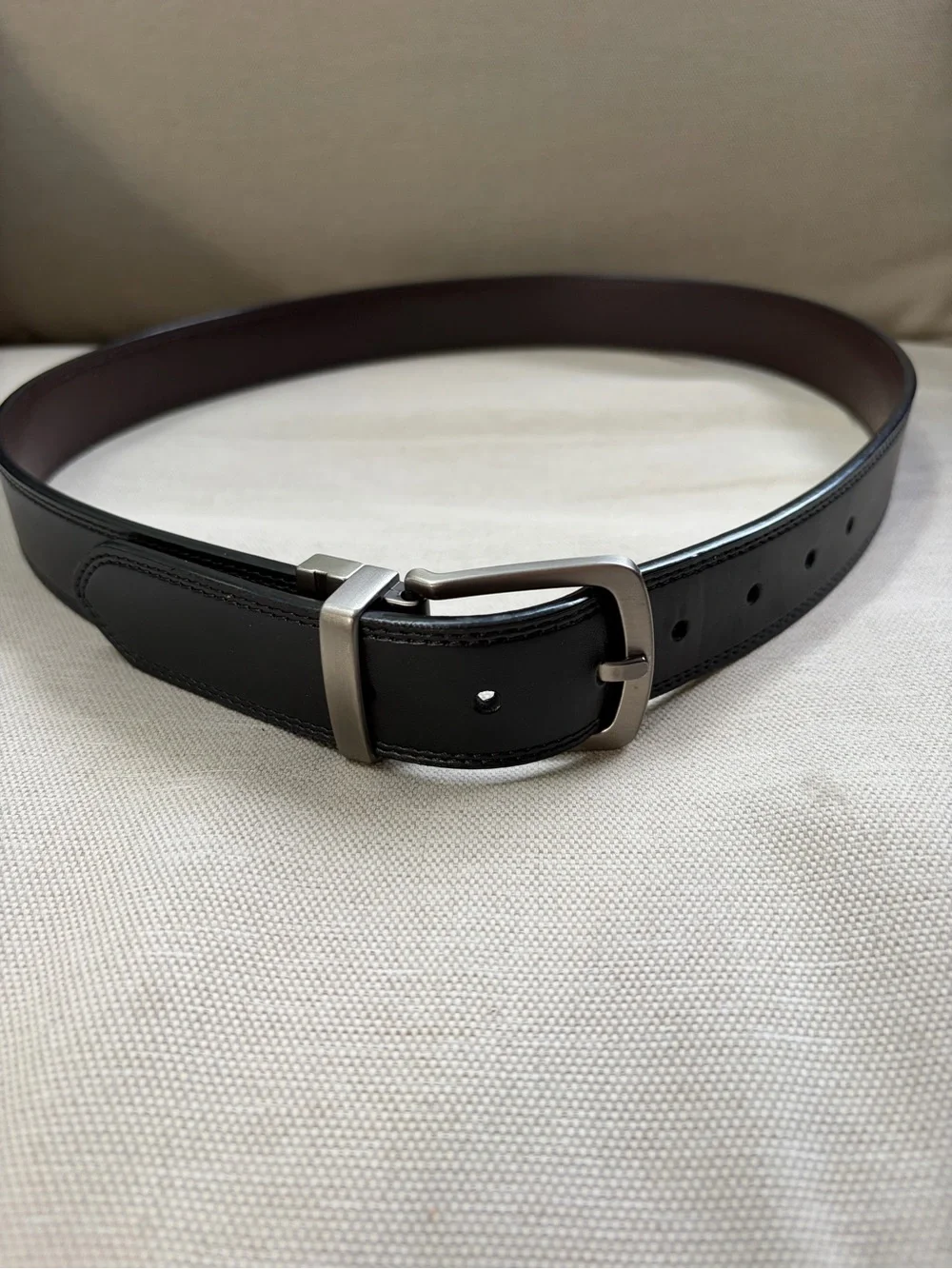 Dickies Classic Black Reversible Leather Belt - Men